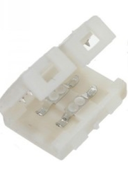 Разъем фиксированный для LED ленты 4,8 и 9,6W/m IP20 8mm (соединение 2х лент) (10 шт. в упак.)